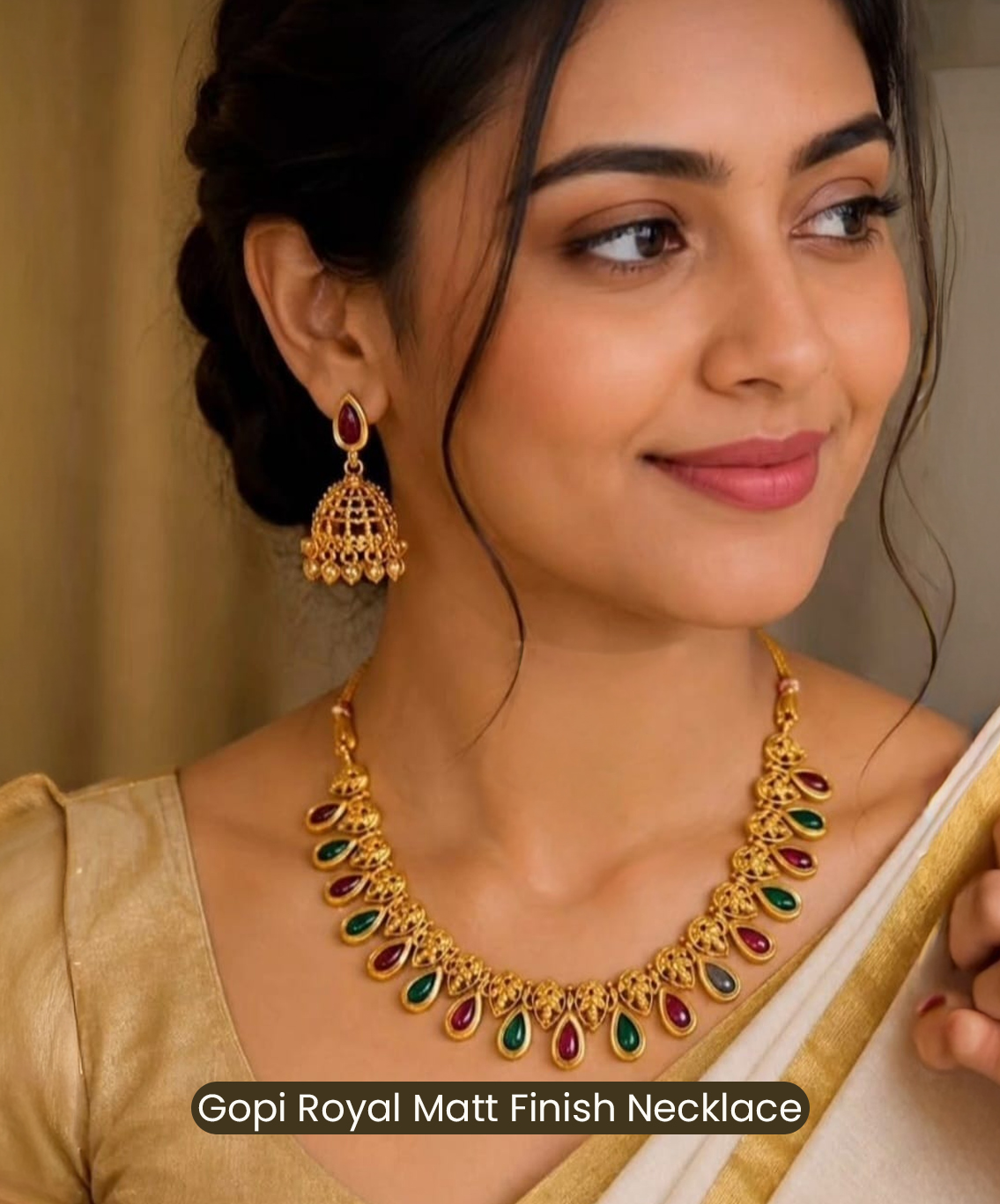 Gopi Royal Matt Finish Necklace