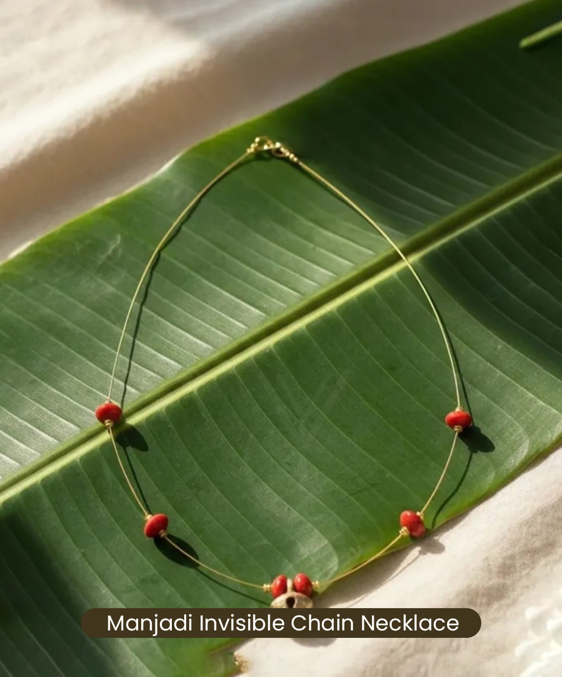 Manjadi invisible Chain Necklace